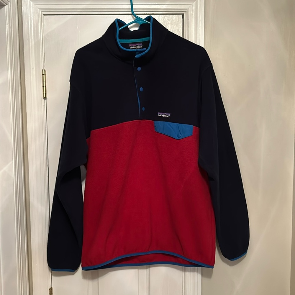 Patagonia Synchilla three-quarter pull over men’s large good condition